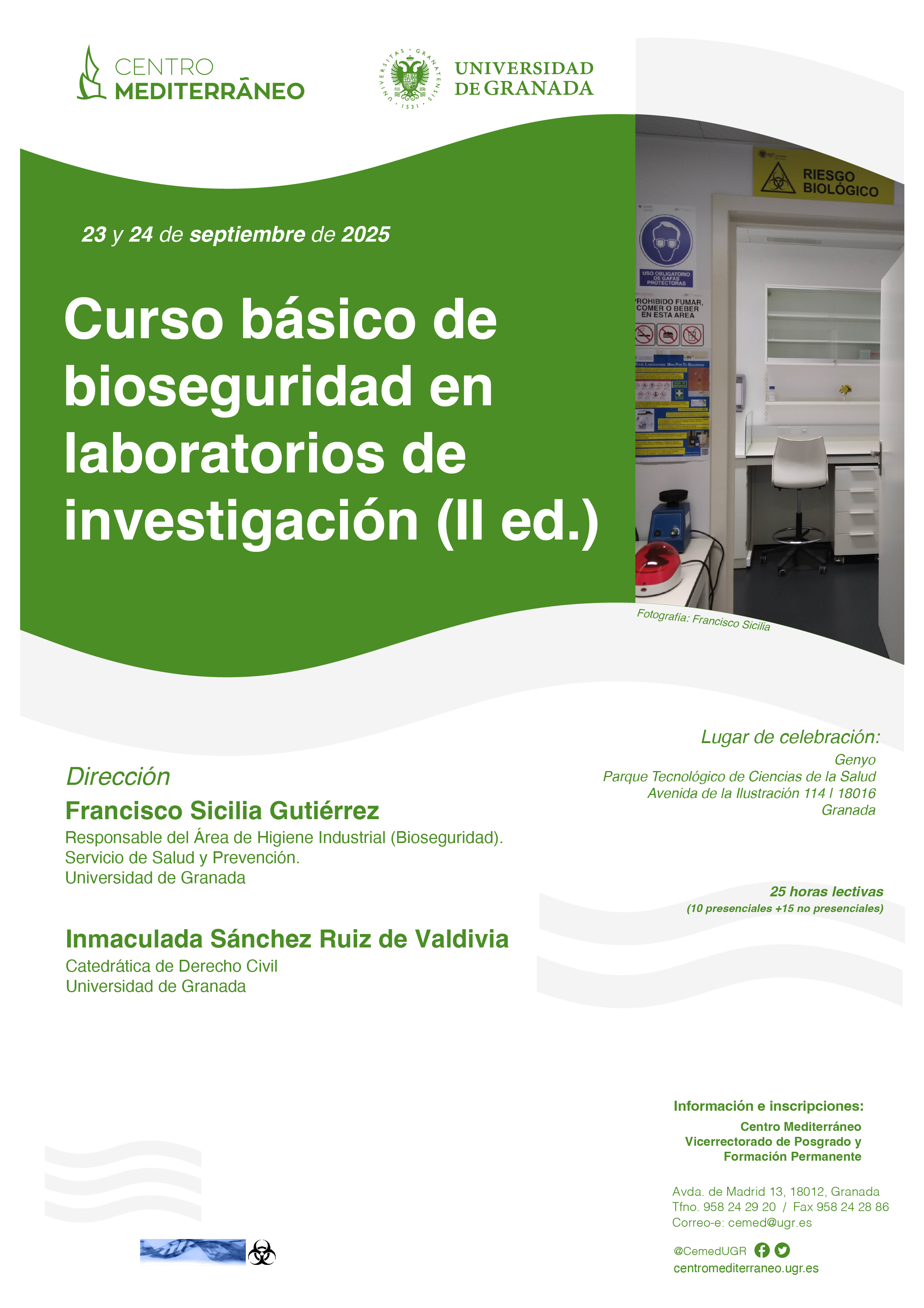 II Curso básico de bioseguridad en laboratorios de investigación