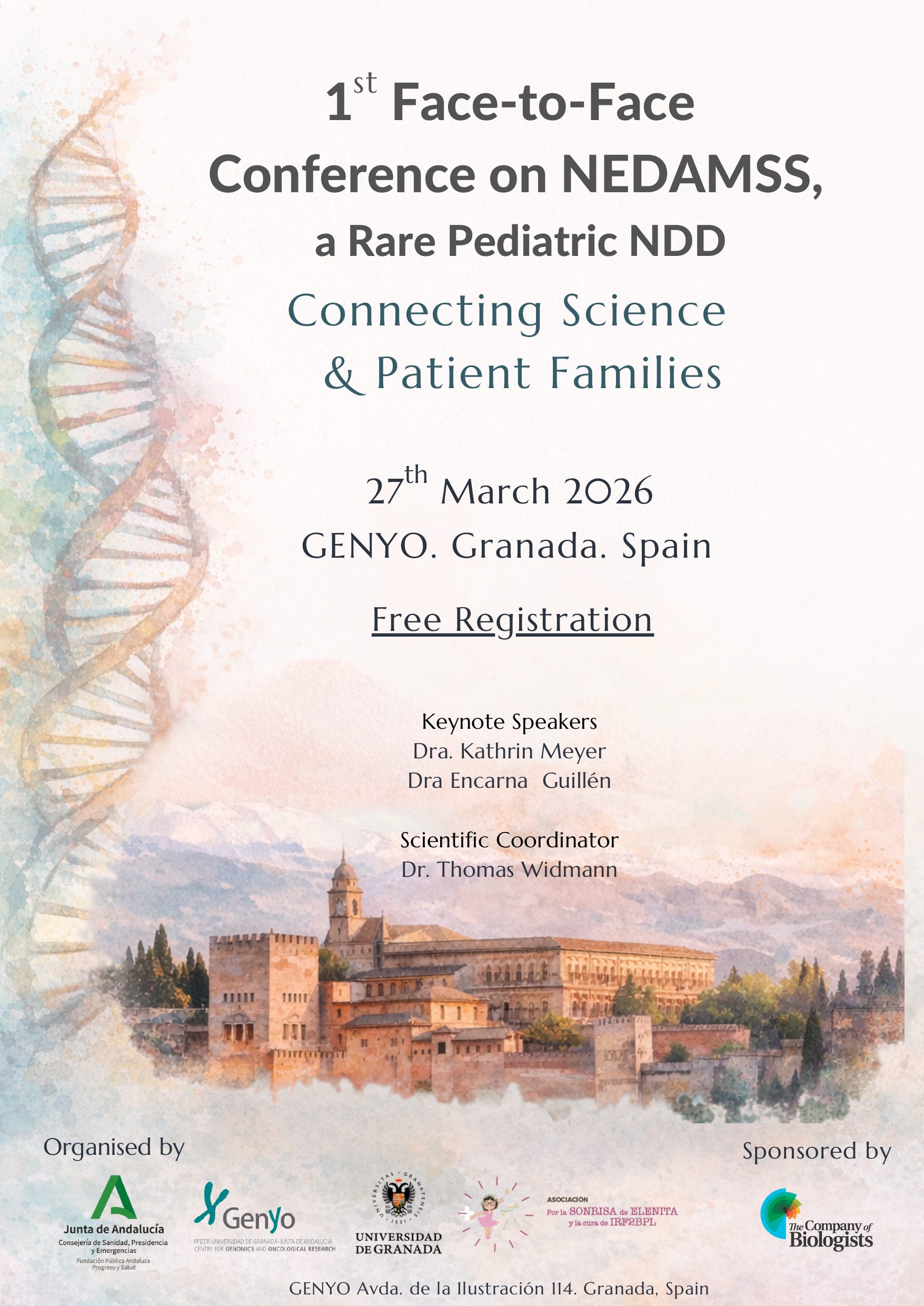 1st Face-to-Face Conference on NEDAMSS, a Rare Pediatric NDD