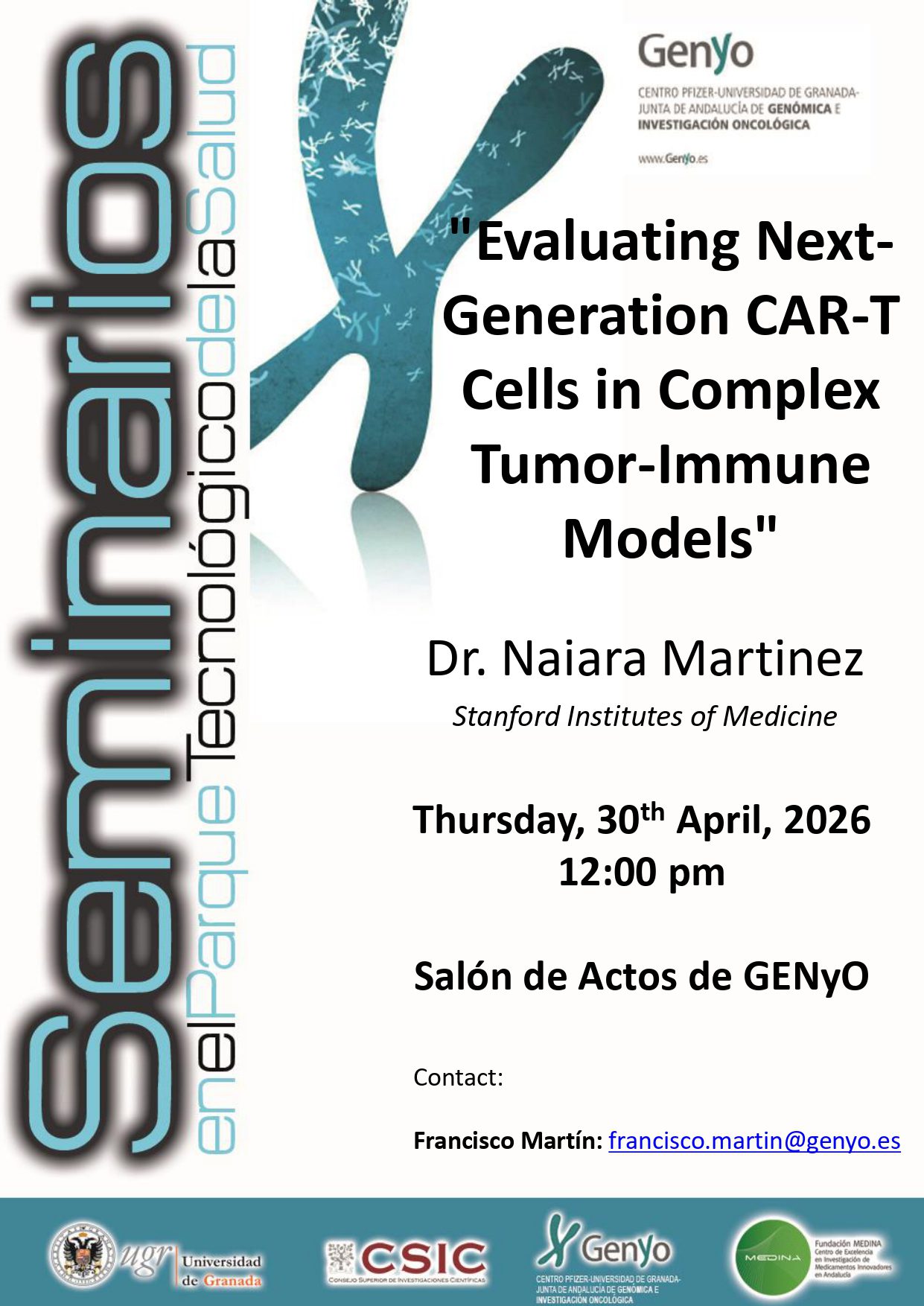 Dr. Naiara Martinez: «Evaluating Next-Generation CAR-T Cells in Complex Tumor-Immune Models»