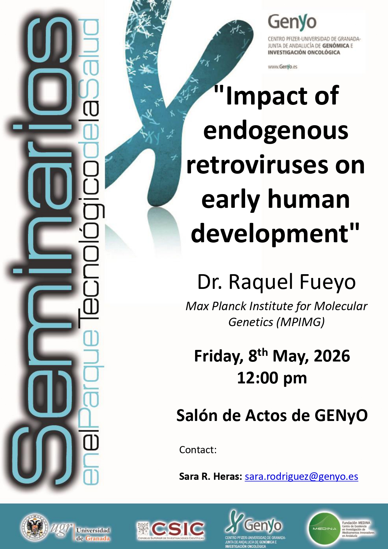 Dr. Raquel Fueyo: «Impact of endogenous retroviruses on early human development»