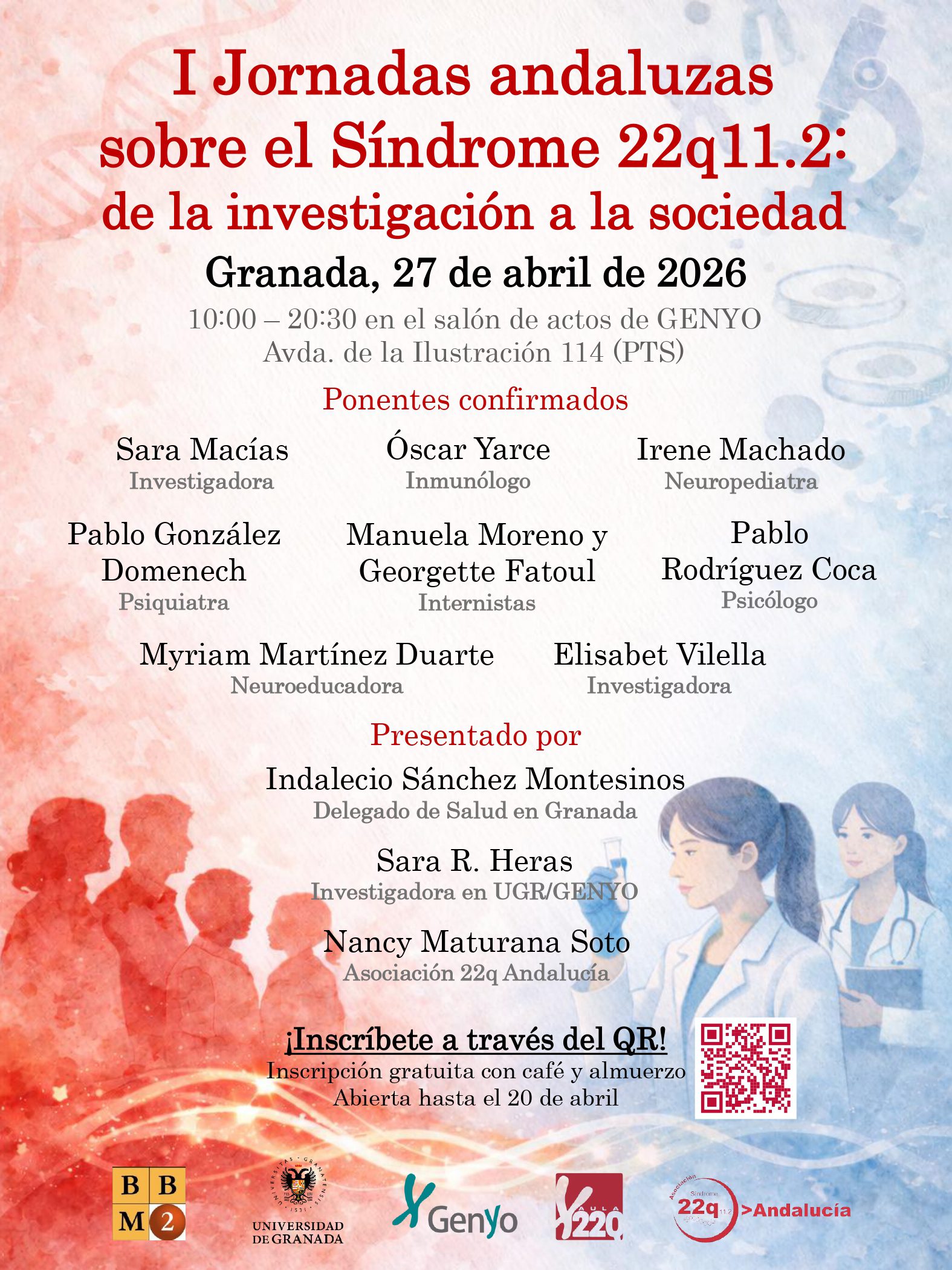 I Jornadas andaluzas sobre el Síndrome 22q11.2: de la investigación a la sociedad