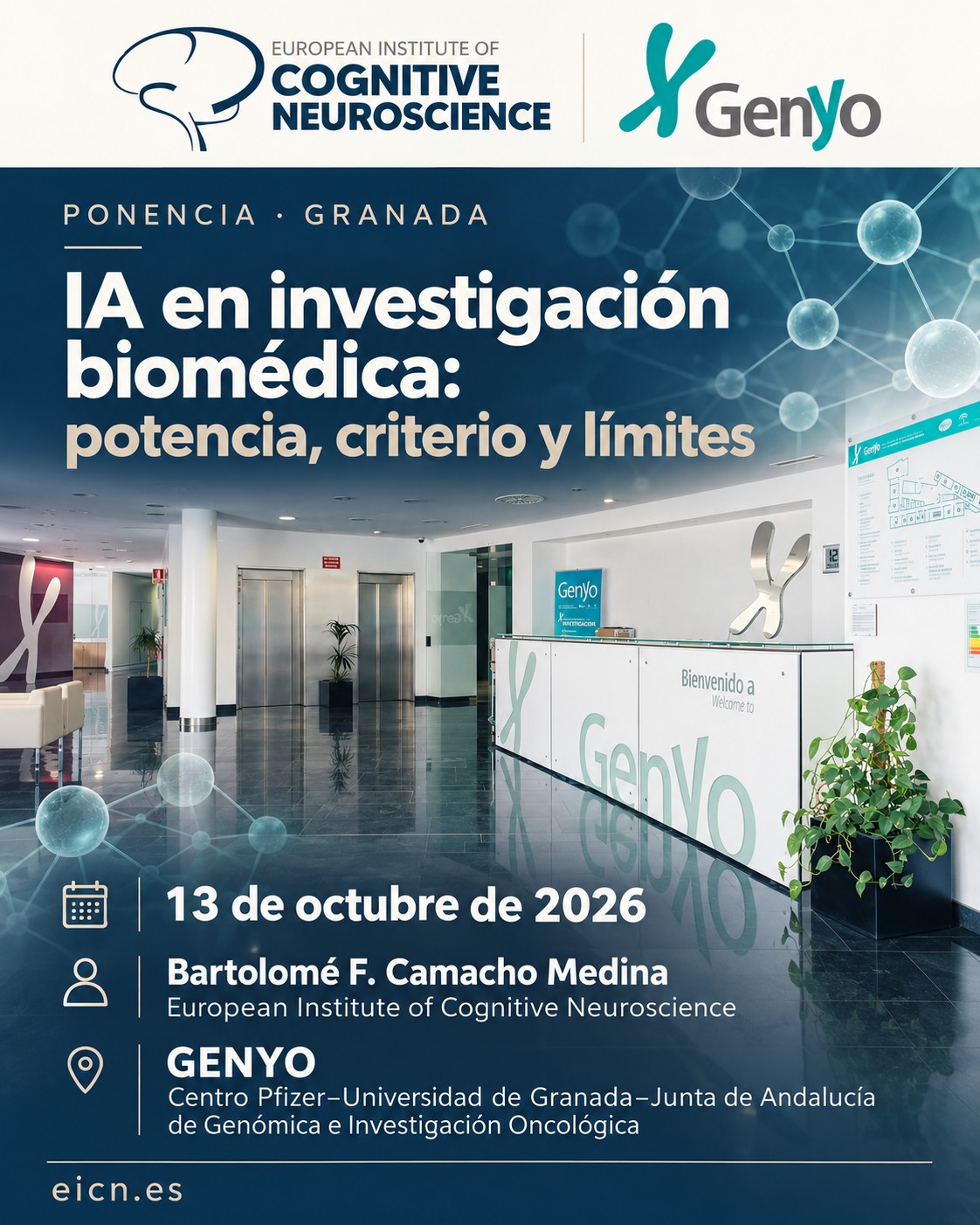 Bartolomé Camacho: “IA en investigación biomédica: potencia, criterio y límites”