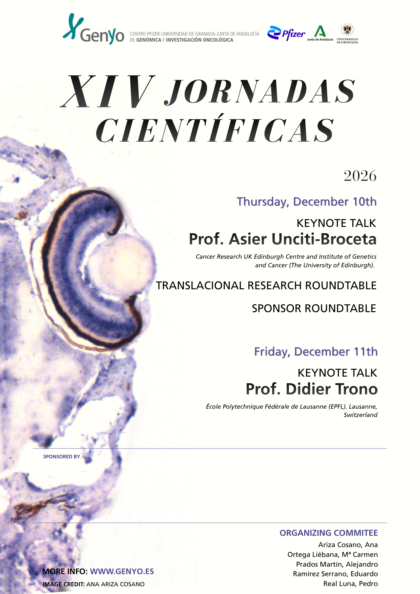 XIV Jornadas Científicas de GENyO